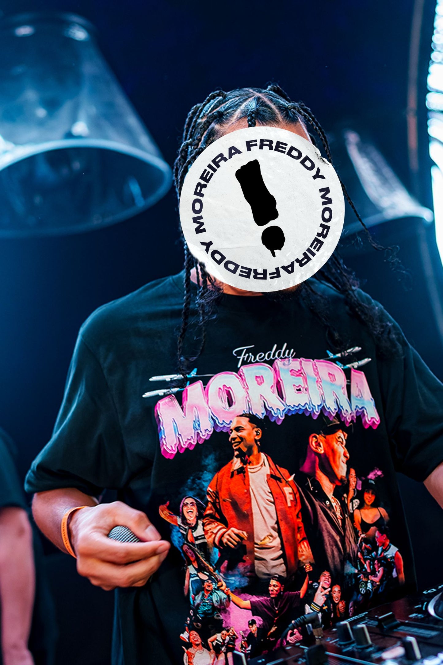 MOREIRA PURPLE DRIP TEE